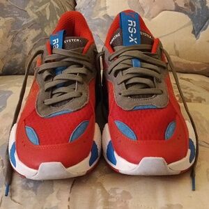 Puma Red and Blue Athletic Shoes